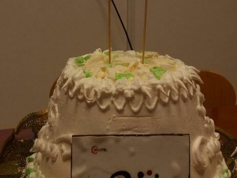 20th anniversary celebration cake